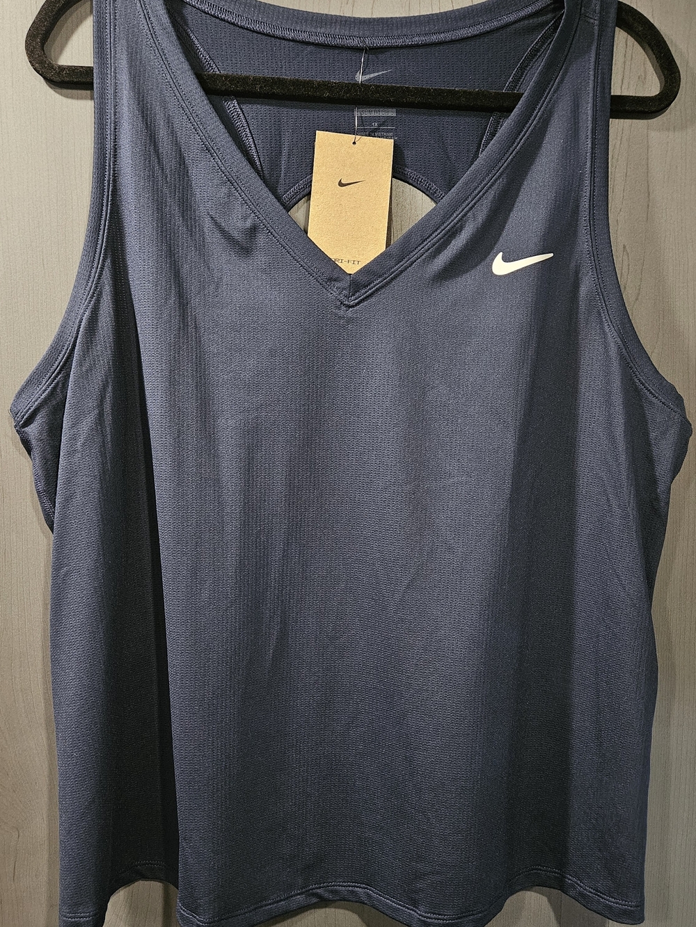 Nike Plus Size 1x Navy Court Victory Women's Tennis Tank Top